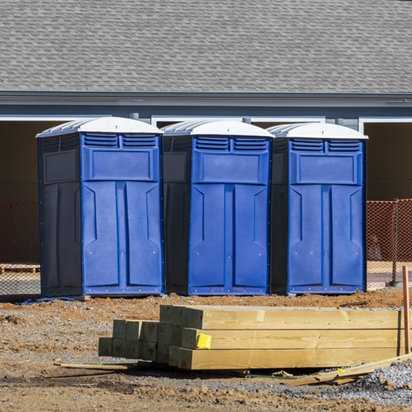 is there a specific order in which to place multiple portable toilets in Belle